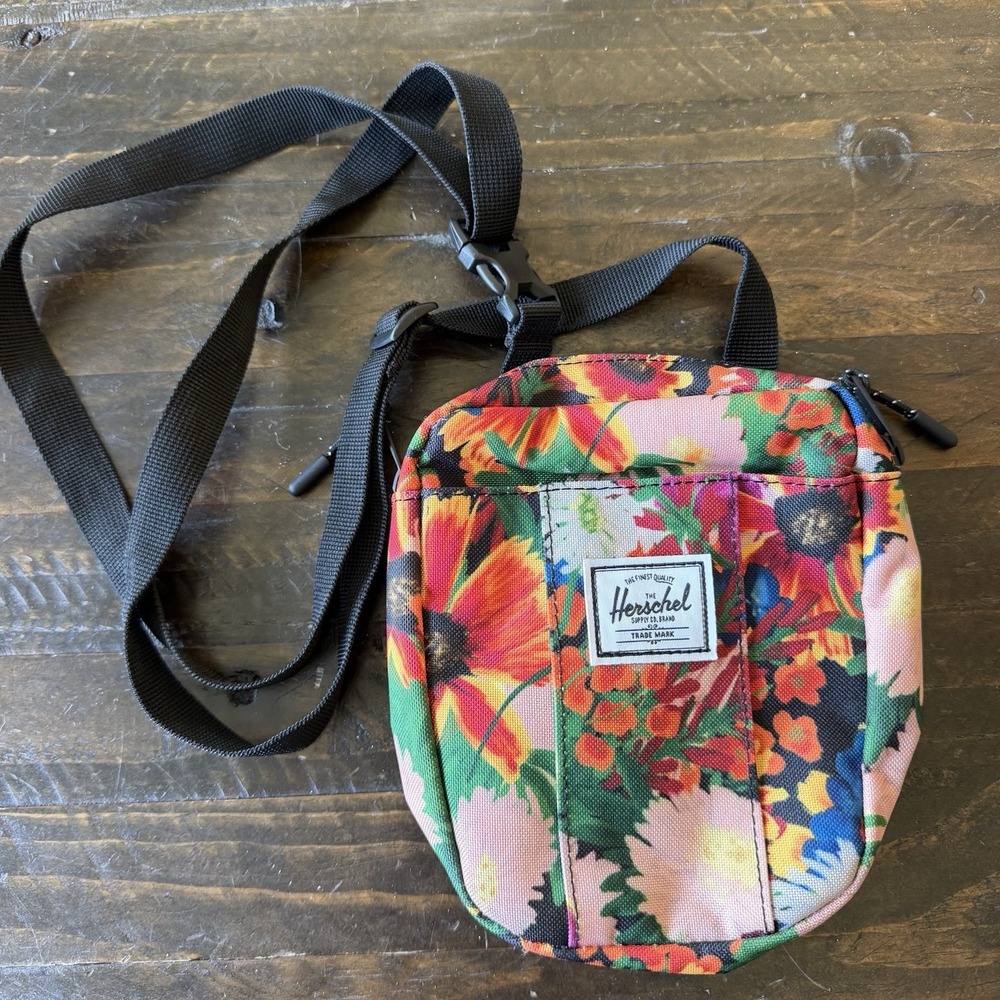 Herschel Andy Warhol Multicolor Crossbody Bag, Adjustable Strap, Art Theme